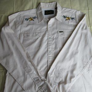 Howler Brothers Crosscut L/S Hibiscus Oxford M